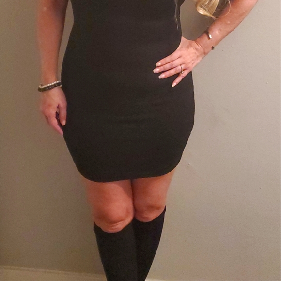 Black DIVIDED H&M Strappy Back Mini Dress - Picture 9 of 10